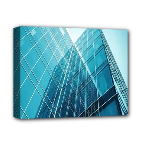 Glass Bulding Deluxe Canvas 14  X 11  by BangZart