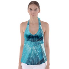 Glass Bulding Babydoll Tankini Top by BangZart