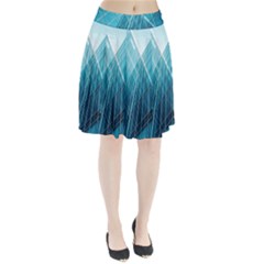 Glass Bulding Pleated Skirt by BangZart