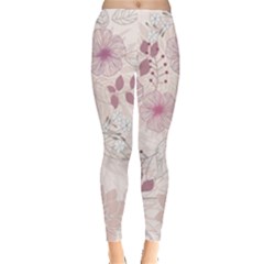 Leaves Pattern Leggings  by BangZart