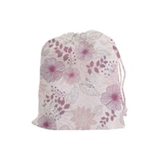 Leaves Pattern Drawstring Pouches (large) 