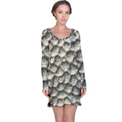 Ocean Pattern Long Sleeve Nightdress