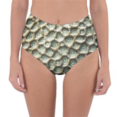 Ocean Pattern Reversible High-waist Bikini Bottoms