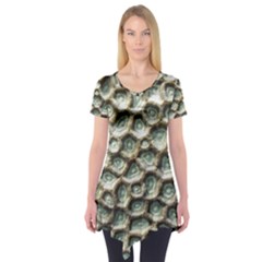 Ocean Pattern Short Sleeve Tunic  by BangZart