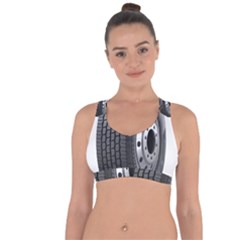 Tire Cross String Back Sports Bra