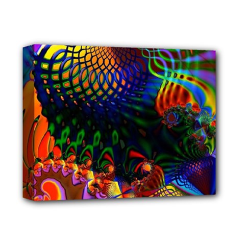 Colored Fractal Deluxe Canvas 14  X 11 