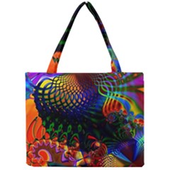 Colored Fractal Mini Tote Bag