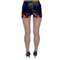 Colored Fractal Skinny Shorts View2