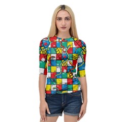 Snakes And Ladders Quarter Sleeve Tee