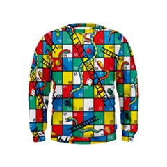 Snakes And Ladders Kids  Sweatshirt by BangZart