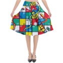 Snakes And Ladders Flared Midi Skirt View1