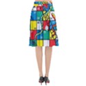 Snakes And Ladders Flared Midi Skirt View2