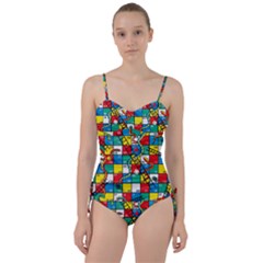 Snakes And Ladders Sweetheart Tankini Set