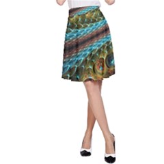 Fractal Snake Skin A-line Skirt