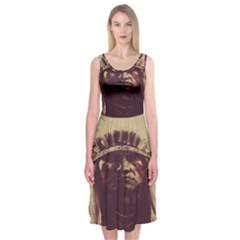 Indian Midi Sleeveless Dress by BangZart