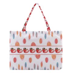 Strawberries Medium Tote Bag by SuperPatterns