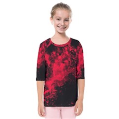 Red Smoke Kids  Quarter Sleeve Raglan Tee