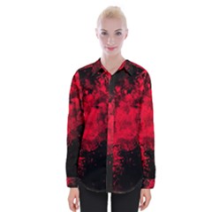 Red Smoke Womens Long Sleeve Shirt