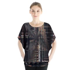 Blacktechnology Circuit Board Electronic Computer Blouse