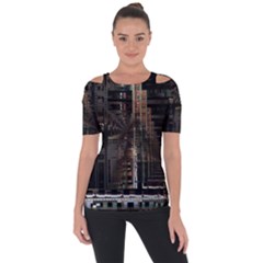 Blacktechnology Circuit Board Electronic Computer Short Sleeve Top by BangZart