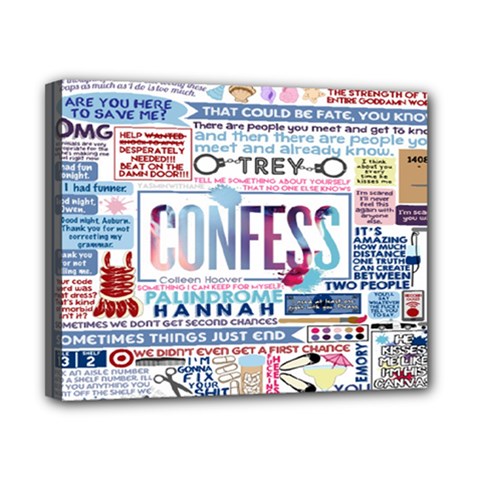 Book Collage Based On Confess Canvas 10  X 8  by BangZart