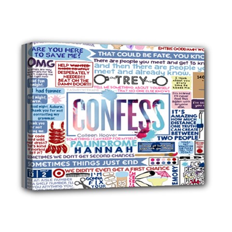 Book Collage Based On Confess Deluxe Canvas 14  X 11  by BangZart