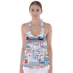 Book Collage Based On Confess Babydoll Tankini Top by BangZart