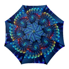 Top Peacock Feathers Golf Umbrellas by BangZart