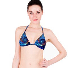 Top Peacock Feathers Bikini Top by BangZart