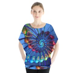 Top Peacock Feathers Blouse