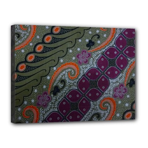 Batik Art Pattern  Canvas 16  X 12  by BangZart