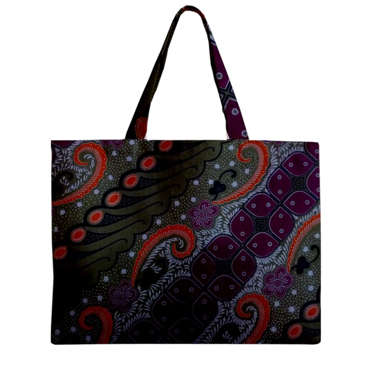 Batik Art Pattern  Zipper Mini Tote Bag