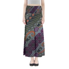 Batik Art Pattern  Full Length Maxi Skirt by BangZart