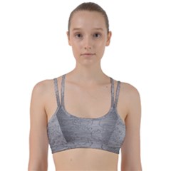 Embossed Rose Pattern Line Them Up Sports Bra