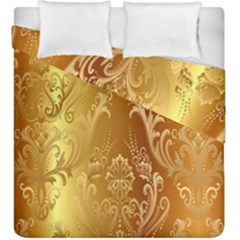 Golden Pattern Vintage Gradient Vector Duvet Cover Double Side (king Size) by BangZart