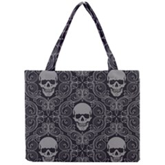 Dark Horror Skulls Pattern Mini Tote Bag by BangZart