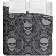 Dark Horror Skulls Pattern Duvet Cover Double Side (king Size)