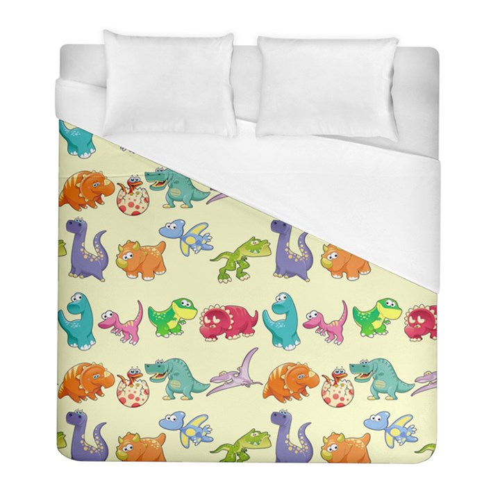 Group Of Funny Dinosaurs Graphic Duvet Cover (Full/ Double Size)