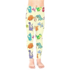 Group Of Funny Dinosaurs Graphic Kids  Legging