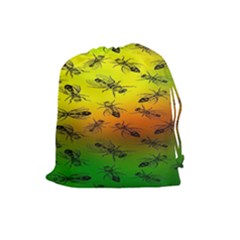 Insect Pattern Drawstring Pouches (large)  by BangZart