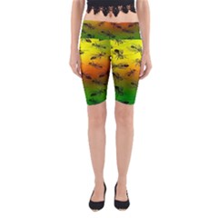 Insect Pattern Yoga Cropped Leggings by BangZart