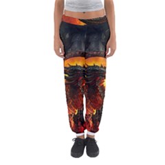 Dragon Legend Art Fire Digital Fantasy Women s Jogger Sweatpants by BangZart