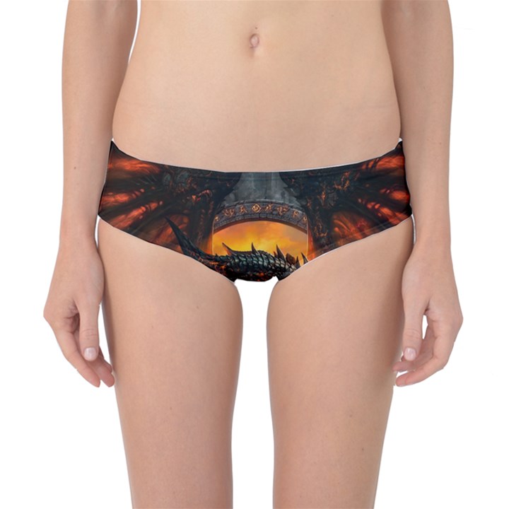 Dragon Legend Art Fire Digital Fantasy Classic Bikini Bottoms