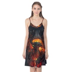 Dragon Legend Art Fire Digital Fantasy Camis Nightgown by BangZart