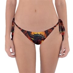 Dragon Legend Art Fire Digital Fantasy Reversible Bikini Bottom by BangZart