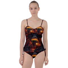 Dragon Legend Art Fire Digital Fantasy Sweetheart Tankini Set