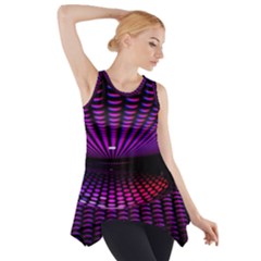 Glass Ball Texture Abstract Side Drop Tank Tunic by BangZart