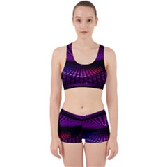 Glass Ball Texture Abstract Work It Out Sports Bra Set