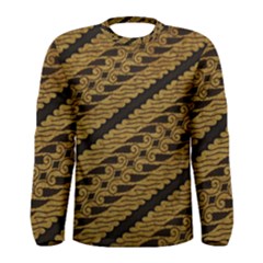 Traditional Art Indonesian Batik Men s Long Sleeve Tee by BangZart