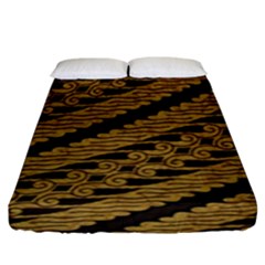 Traditional Art Indonesian Batik Fitted Sheet (king Size) by BangZart